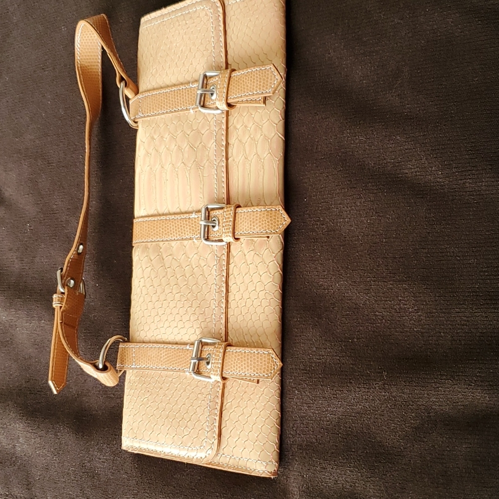 Bijou Terner pvc clutch handbag